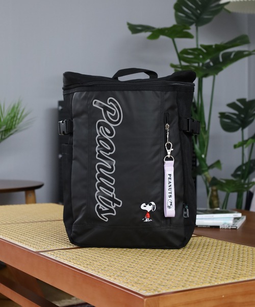 PEANUTS（ピーナッツ）の「SNOOPY スヌーピー ボックスリュック（バックパック/リュック・キッズ・ライトブルー/ブラック/ブラック系/パープル・FREE）」の10枚目の写真