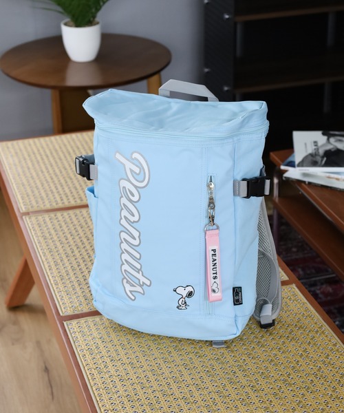 PEANUTS（ピーナッツ）の「SNOOPY スヌーピー ボックスリュック（バックパック/リュック・キッズ・ライトブルー/ブラック/ブラック系/パープル・FREE）」の11枚目の写真