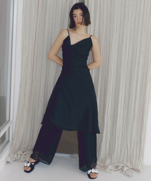 REORG（リオルグ）の「ASP CHIFFON WIDE PANTS BLACK（その他パンツ・レディース・その他・SMALL/MEDIUM）」の4枚目の写真