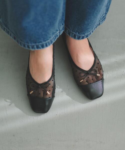 OPAQUE.CLIP（オペークドットクリップ）の「新色追加！【定番】名品フラットバレエシューズ（パンプス・レディース・シルバー系その他3/アイボリー系4/ゴールド系/ブラック/ブラック系5/ベージュ系6・40/35/30/25/50/45）」の15枚目の写真