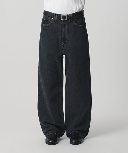 MONKEY TIME（モンキータイム）の「オーバーダイ デニム バギー パンツ シーズナル（デニムパンツ・メンズ・ベージュ/ダークグレー・XL/L/M/S）」の2枚目の写真