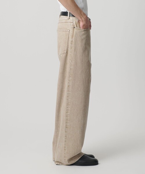 MONKEY TIME（モンキータイム）の「オーバーダイ デニム バギー パンツ シーズナル（デニムパンツ・メンズ・ベージュ/ダークグレー・XL/L/M/S）」の4枚目の写真