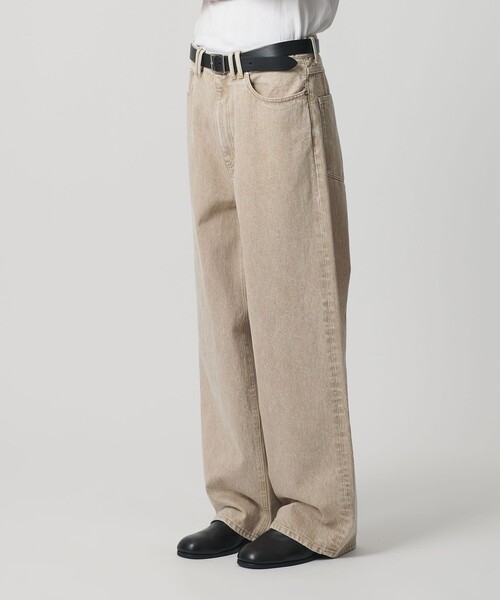 MONKEY TIME（モンキータイム）の「オーバーダイ デニム バギー パンツ シーズナル（デニムパンツ・メンズ・ベージュ/ダークグレー・XL/L/M/S）」の5枚目の写真