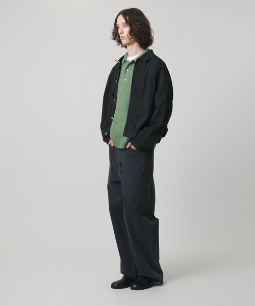 MONKEY TIME（モンキータイム）の「オーバーダイ デニム バギー パンツ シーズナル（デニムパンツ・メンズ・ベージュ/ダークグレー・XL/L/M/S）」の16枚目の写真