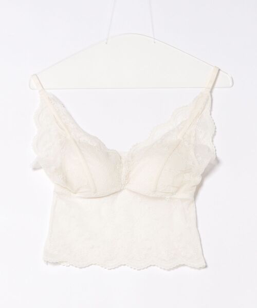セール】【カップ付き】レース透けキャミソール（キャミソール