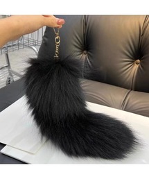 Bling Leads（ブリングリーズ）の「【Bls】【Bling Leads】しっぽチャーム　フェイクファーキーホルダー（キーホルダー）」