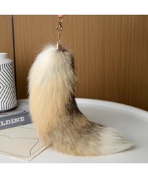 Bling Leads（ブリングリーズ）の「【Bls】【Bling Leads】しっぽチャーム　フェイクファーキーホルダー（キーホルダー）」