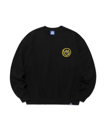 ISTKUNST | LOGO&SMILEY SWEATSHIRTS_BLACK(IK2DSMM440A)(スウェット)