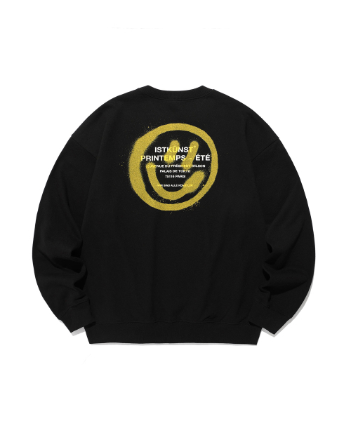 ISTKUNST（イストクンスト）の「LOGO&SMILEY SWEATSHIRTS_BLACK(IK2DSMM440A)（スウェット・レディース・ブラック・M/S/L）」の2枚目の写真