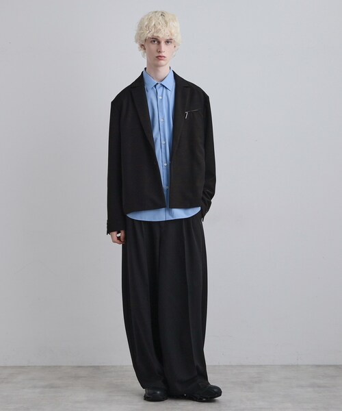 tk.TAKEO KIKUCHI（ティーケータケオキクチ）の「【セットアップ対応】クロップドジャケット（テーラードジャケット・メンズ・ブラック/グレー・02/03）」の21枚目の写真