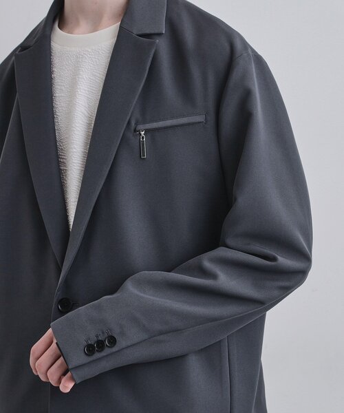 tk.TAKEO KIKUCHI（ティーケータケオキクチ）の「【セットアップ対応】クロップドジャケット（テーラードジャケット・メンズ・ブラック/グレー・02/03）」の8枚目の写真