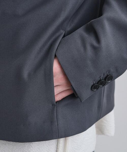tk.TAKEO KIKUCHI（ティーケータケオキクチ）の「【セットアップ対応】クロップドジャケット（テーラードジャケット・メンズ・ブラック/グレー・02/03）」の11枚目の写真