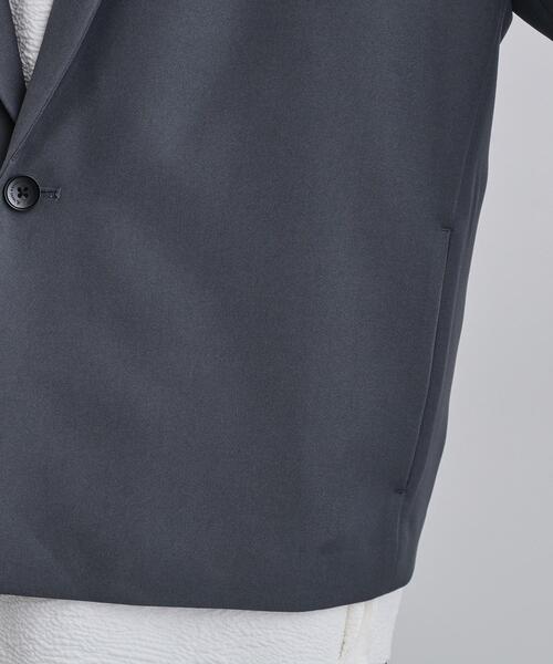 tk.TAKEO KIKUCHI（ティーケータケオキクチ）の「【セットアップ対応】クロップドジャケット（テーラードジャケット・メンズ・ブラック/グレー・02/03）」の12枚目の写真
