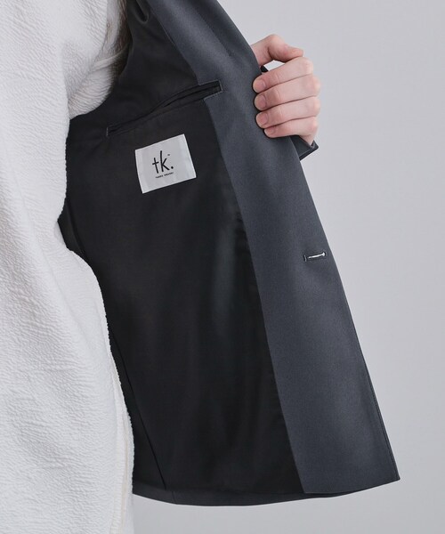 tk.TAKEO KIKUCHI（ティーケータケオキクチ）の「【セットアップ対応】クロップドジャケット（テーラードジャケット・メンズ・ブラック/グレー・02/03）」の14枚目の写真