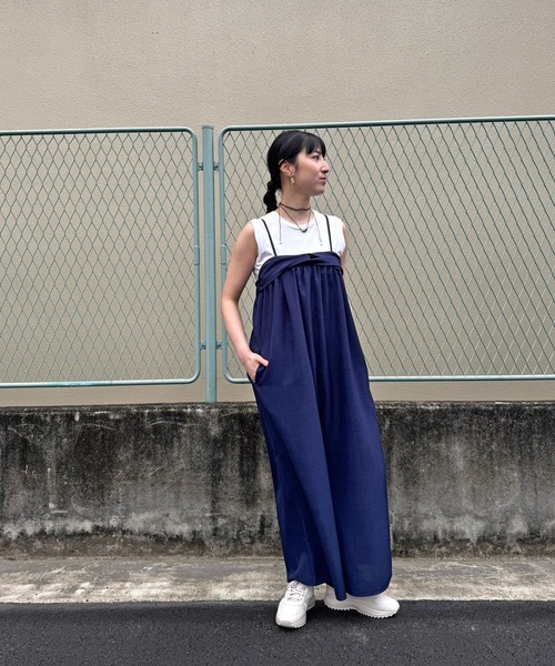 LESS TAILOR ネイビー サロペット ツイストビスチェサロペット LHELBIE│Eimee Law & LHELBIE 公式