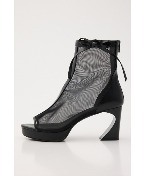 rienda（リエンダ）の「シアーショートブーツ 春服（ブーツ・レディース・アイボリー/ブラック・LARGE/MEDIUM/SMALL）」の3枚目の写真