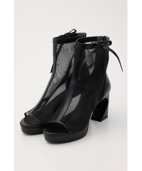 rienda（リエンダ）の「シアーショートブーツ 春服（ブーツ・レディース・アイボリー/ブラック・LARGE/MEDIUM/SMALL）」の4枚目の写真