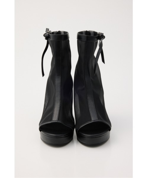 rienda（リエンダ）の「シアーショートブーツ 春服（ブーツ・レディース・アイボリー/ブラック・LARGE/MEDIUM/SMALL）」の5枚目の写真