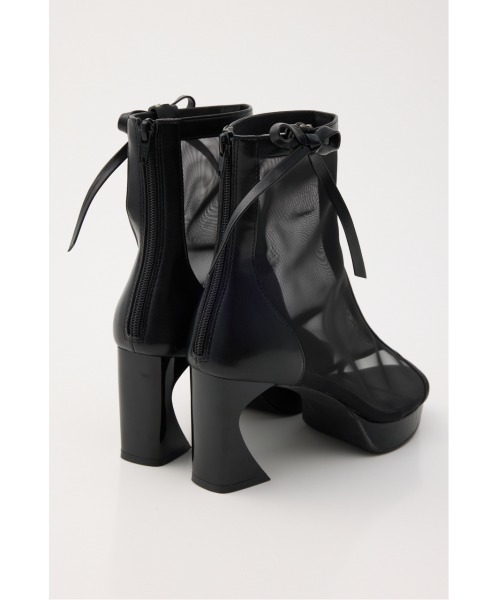 rienda（リエンダ）の「シアーショートブーツ 春服（ブーツ・レディース・アイボリー/ブラック・LARGE/MEDIUM/SMALL）」の6枚目の写真