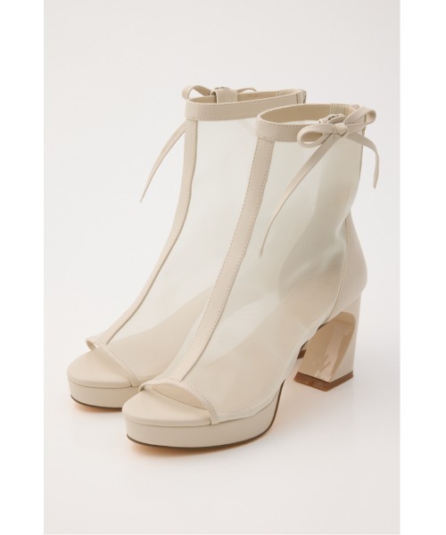 rienda（リエンダ）の「シアーショートブーツ 春服（ブーツ・レディース・アイボリー/ブラック・LARGE/MEDIUM/SMALL）」の12枚目の写真