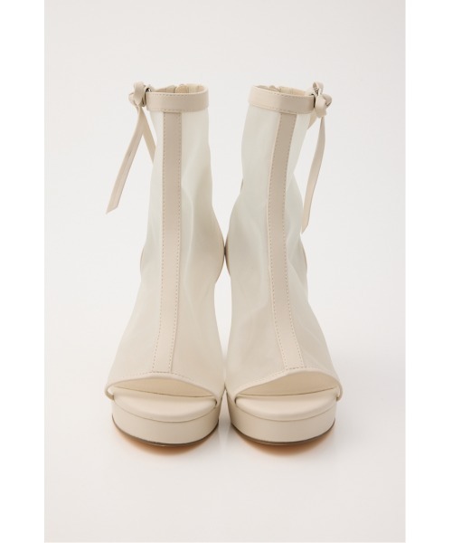 rienda（リエンダ）の「シアーショートブーツ 春服（ブーツ・レディース・アイボリー/ブラック・LARGE/MEDIUM/SMALL）」の13枚目の写真