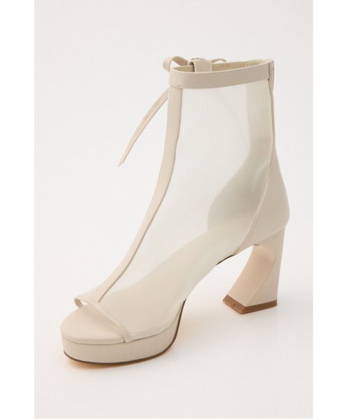 rienda（リエンダ）の「シアーショートブーツ 春服（ブーツ・レディース・アイボリー/ブラック・LARGE/MEDIUM/SMALL）」の15枚目の写真