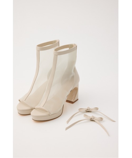 rienda（リエンダ）の「シアーショートブーツ 春服（ブーツ・レディース・アイボリー/ブラック・LARGE/MEDIUM/SMALL）」の20枚目の写真