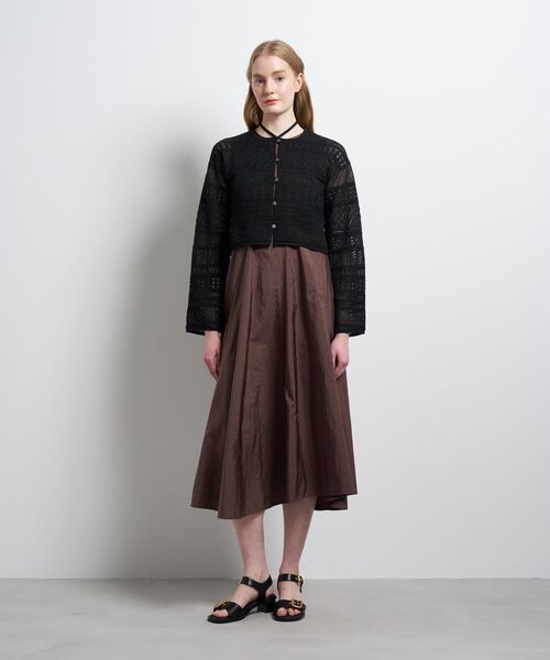 LANVIN en Bleu（ランバンオンブルー）の「レースニットカーディガン（ニット/セーター・レディース・ブラック/オフホワイト/レッド・38）」の20枚目の写真