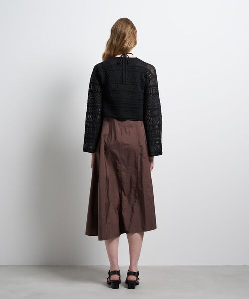 LANVIN en Bleu（ランバンオンブルー）の「レースニットカーディガン（ニット/セーター・レディース・ブラック/オフホワイト/レッド・38）」の22枚目の写真