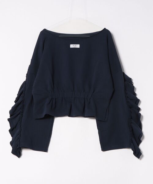 MIRROR STOKE(ミラーストーク)の「【ZOZO限定】FRILL DOLMAN GATHER SWEAT SHIRT/フリルドルマンギャザースウェットシャツ(スウェット・レディース・ネイビー/ピンク/グレー・MEDIUM)」の22枚目の写真
