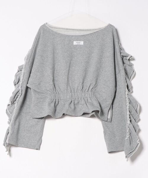 MIRROR STOKE(ミラーストーク)の「【ZOZO限定】FRILL DOLMAN GATHER SWEAT SHIRT/フリルドルマンギャザースウェットシャツ(スウェット・レディース・ネイビー/ピンク/グレー・MEDIUM)」の20枚目の写真