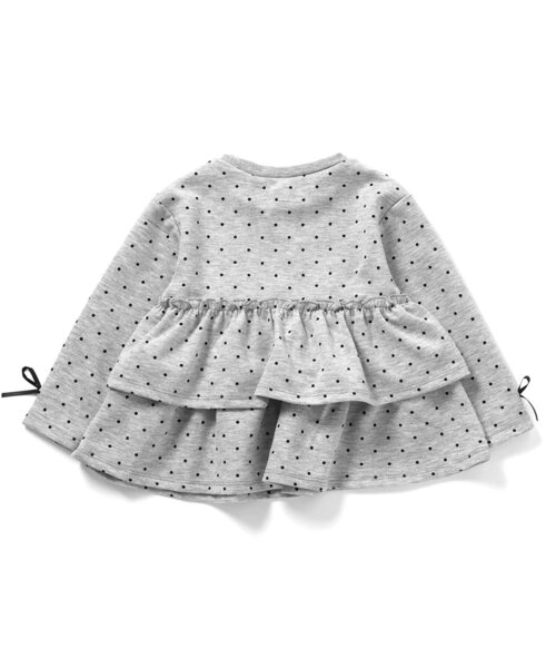 apres les cours（アプレレクール）の「袖リボンティアードペプラムトップス_ジュニア対応（Tシャツ/カットソー・キッズ・その他3/イエロー/ブラック/グレー/ピンク・110/100/90/80/140/130/120）」の22枚目の写真