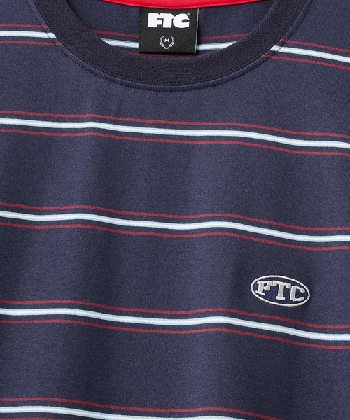 FTC(エフティーシー)の「PUFF LOGO STRIPE L/S TOP(Tシャツ/カットソー・メンズ・ネイビー/イエロー/ホワイト・X-LARGE/LARGE/MEDIUM)」の6枚目の写真
