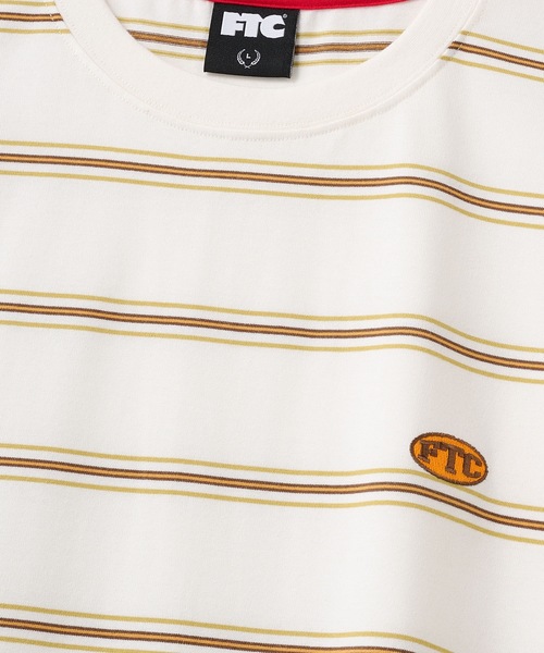 FTC(エフティーシー)の「PUFF LOGO STRIPE L/S TOP(Tシャツ/カットソー・メンズ・ネイビー/イエロー/ホワイト・X-LARGE/LARGE/MEDIUM)」の4枚目の写真