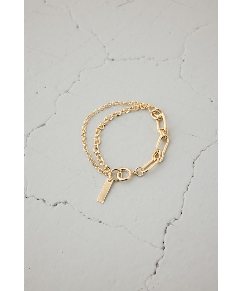 AZUL by moussy（アズールバイマウジー）の「ミックスチェーンブレスレット（ブレスレット・レディース・シルバー/ゴールド系その他・FREE）」の10枚目の写真