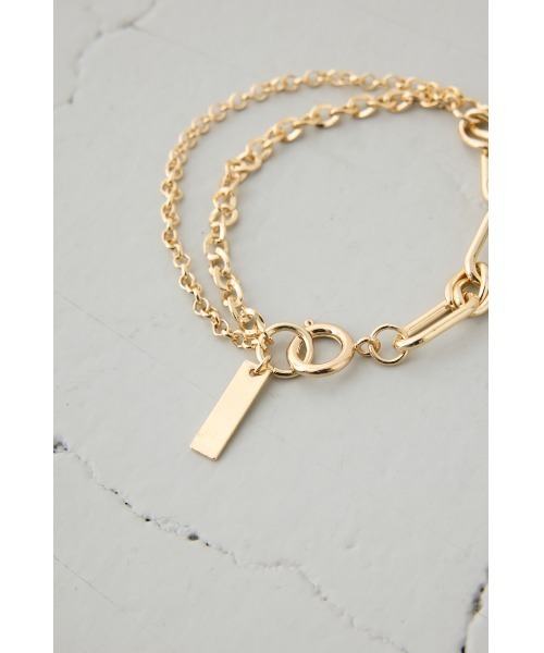 AZUL by moussy（アズールバイマウジー）の「ミックスチェーンブレスレット（ブレスレット・レディース・シルバー/ゴールド系その他・FREE）」の12枚目の写真