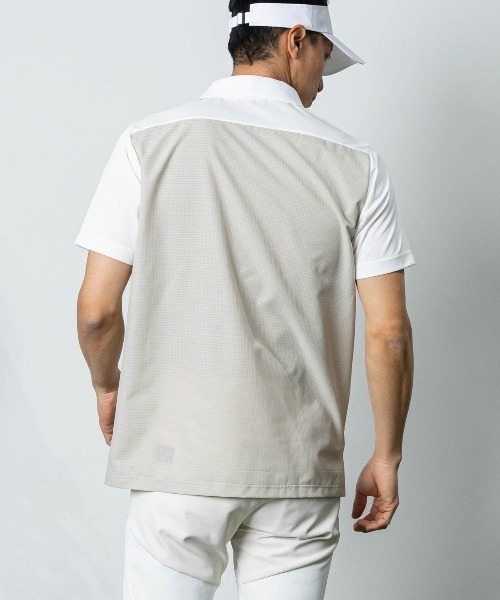 archivio(アルチビオ)の「<MENS>前後異素材UVポロシャツ(ポロシャツ・メンズ・ネイビー/レッド/ホワイト×ブラック/ホワイト×ブラウン・M/L/LL)」の16枚目の写真