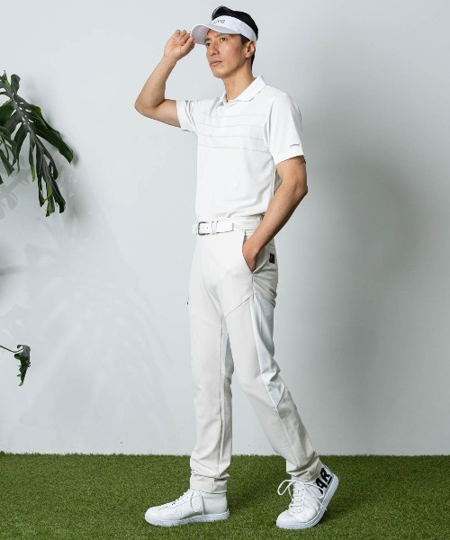 archivio(アルチビオ)の「<MENS>前後異素材UVポロシャツ(ポロシャツ・メンズ・ネイビー/レッド/ホワイト×ブラック/ホワイト×ブラウン・M/L/LL)」の20枚目の写真