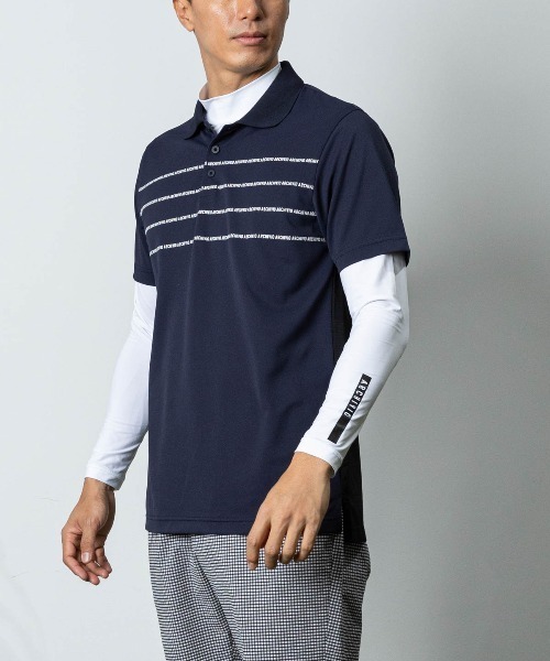 archivio(アルチビオ)の「<MENS>前後異素材UVポロシャツ(ポロシャツ・メンズ・ネイビー/レッド/ホワイト×ブラック/ホワイト×ブラウン・M/L/LL)」の22枚目の写真