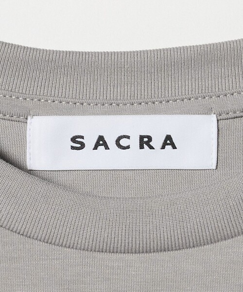 SACRA(サクラ)の「<SACRA>メッセージ Tシャツ(Tシャツ/カットソー・レディース・グレー系/ホワイト/ブラック・38)」の18枚目の写真