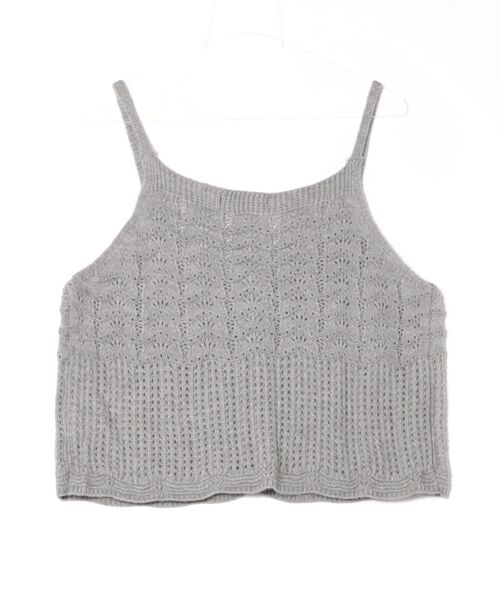 Ritzy（リッツィー）の「7色展開　ニットキャミソールベスト（ベスト・レディース・ブラック/ベージュ/グレー/レッド/イエロー/ブルー/グリーン・FREE）」の15枚目の写真
