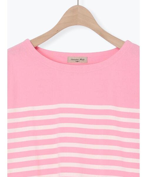 Samansa Mos2（サマンサ モスモス）の「パネルボーダーバスクシャツ（Tシャツ/カットソー・レディース・ブラック/イエロー/グレー/ピンク・F）」の17枚目の写真