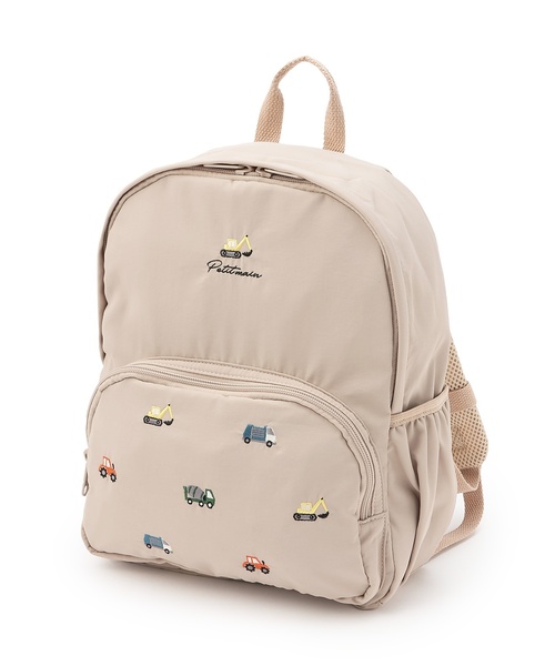 petit main（プティマイン）の「アソートリュック(Mサイズ)（バックパック/リュック・キッズ・ライトグリーン/ピンク/ネイビー/チャコール/ベージュ/サックスブルー/アイボリー・F）」の4枚目の写真