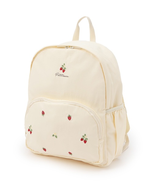 petit main（プティマイン）の「アソートリュック(Mサイズ)（バックパック/リュック・キッズ・ライトグリーン/ピンク/ネイビー/チャコール/ベージュ/サックスブルー/アイボリー・F）」の11枚目の写真