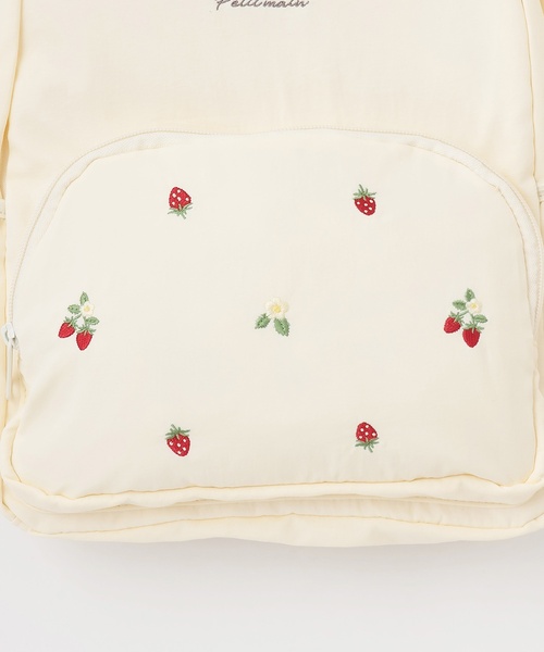 petit main（プティマイン）の「アソートリュック(Mサイズ)（バックパック/リュック・キッズ・ライトグリーン/ピンク/ネイビー/チャコール/ベージュ/サックスブルー/アイボリー・F）」の18枚目の写真