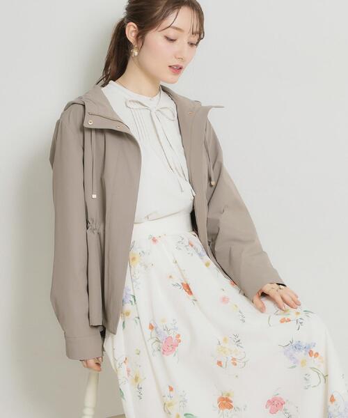 couture brooch（クチュールブローチ）の「【撥水・洗える】愛されマンパ（ブルゾン・レディース・ネイビー/アイボリー/サンドベージュ/オリーブ・40/38/36/42）」の3枚目の写真