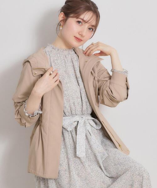 couture brooch（クチュールブローチ）の「【撥水・洗える】愛されマンパ（ブルゾン・レディース・ネイビー/アイボリー/サンドベージュ/オリーブ・40/38/36/42）」の2枚目の写真