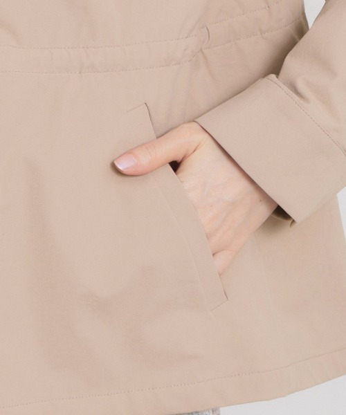 couture brooch（クチュールブローチ）の「【撥水・洗える】愛されマンパ（ブルゾン・レディース・ネイビー/アイボリー/サンドベージュ/オリーブ・40/38/36/42）」の6枚目の写真