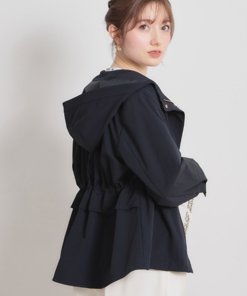 couture brooch（クチュールブローチ）の「【撥水・洗える】愛されマンパ（ブルゾン・レディース・ネイビー/アイボリー/サンドベージュ/オリーブ・40/38/36/42）」の10枚目の写真