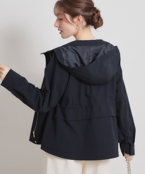 couture brooch（クチュールブローチ）の「【撥水・洗える】愛されマンパ（ブルゾン・レディース・ネイビー/アイボリー/サンドベージュ/オリーブ・40/38/36/42）」の12枚目の写真